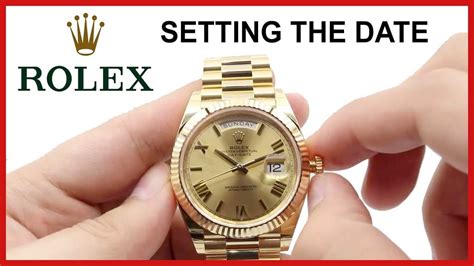 how to set time rolex